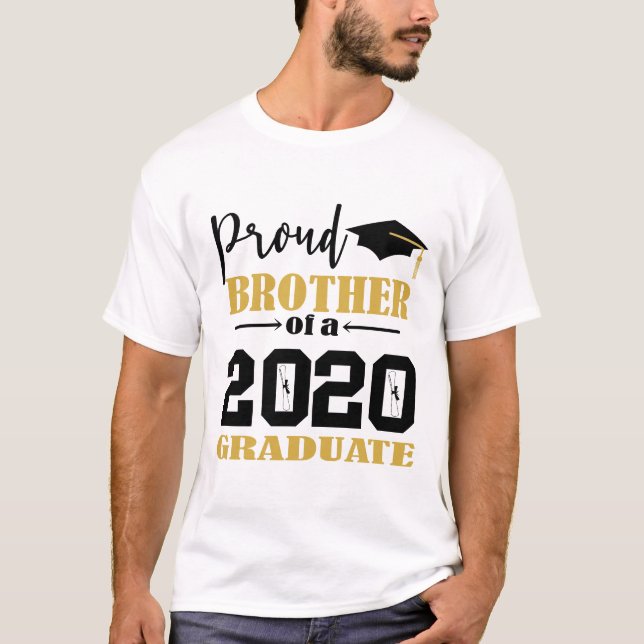 Camiseta Irmão Orgulhoso de um Formando 2020 (Frente)