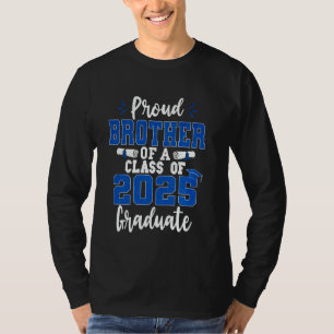 Camiseta Irmão Orgulhoso De Um Graduado Da Turma De 2025 Se