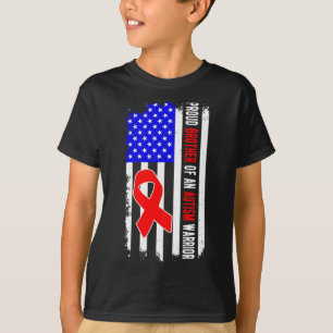 Camiseta Irmão Orgulhoso De Um Guerreiro Autismo Sensibiliz