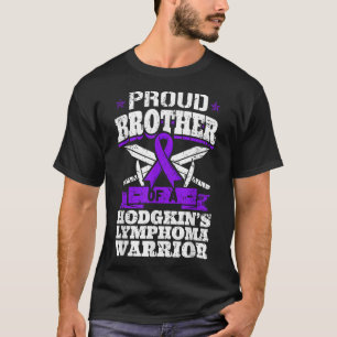 Camiseta Irmão Orgulhoso De Um Guerreiro De Linfoma Hodgkin
