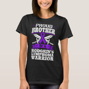 Camiseta Irmão Orgulhoso De Um Guerreiro De Linfoma Hodgkin