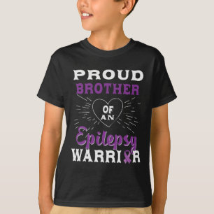 Camiseta Irmão Orgulhoso De Um Guerreiro Epilepsia Sensibil