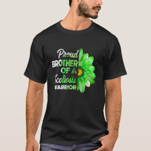 Camiseta Irmão Orgulhoso De Um Guerreiro Escoliose Fita Ver