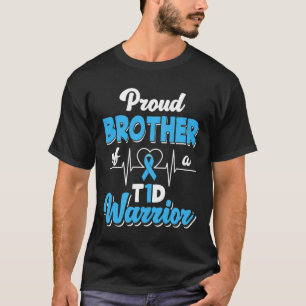 Camiseta Irmão Orgulhoso De Um Guerreiro T1d Diabetes Diabé