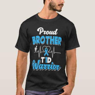 Camiseta Irmão Orgulhoso De Um Guerreiro T1D Diabetes Diabé