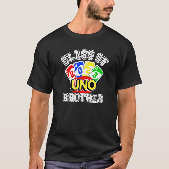 Camiseta Irmão Orgulhoso De Um Mais velho 2023 Uno Classe 2 (Frente)