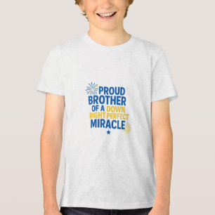 Camiseta Irmão Orgulhoso de um Milagre Totalmente Perfeito