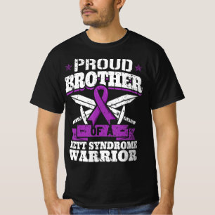 Camiseta Irmão Orgulhoso De Uma Síndrome De Retenção Warrio