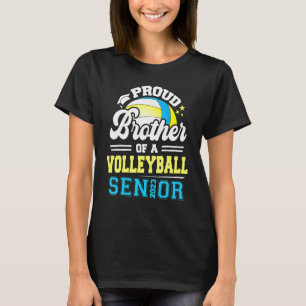 Camiseta Irmão Orgulhoso De Uma Veterana De Volei Graduada