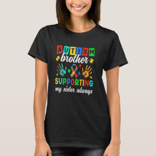 Camiseta Irmão Orgulhoso do Autismo de um Irmão Guerreiro d