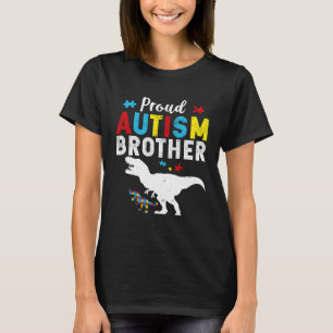 Camiseta Irmão Orgulhoso do Autismo Família Correspondente
