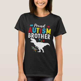 Camiseta Irmão Orgulhoso do Autismo Família Correspondente