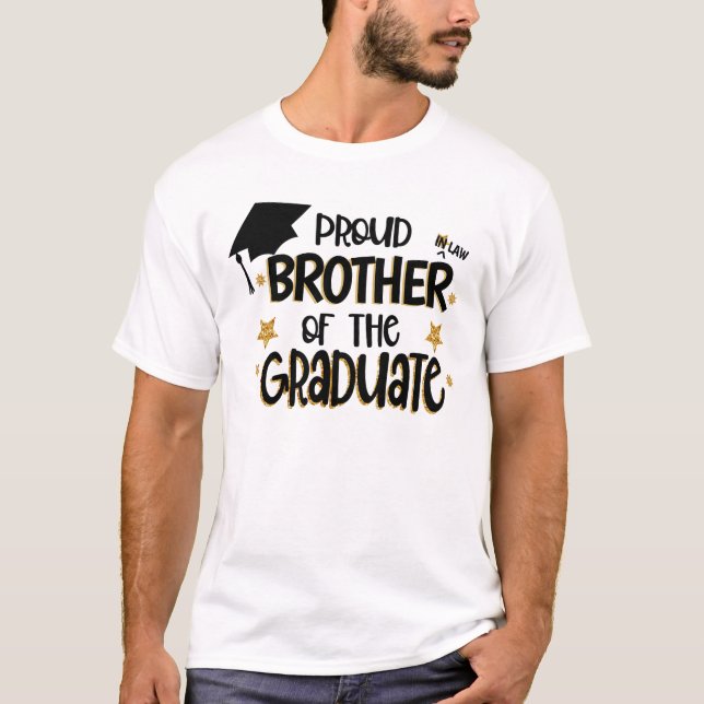 Camiseta Irmão Orgulhoso em Direito do Formando (Frente)