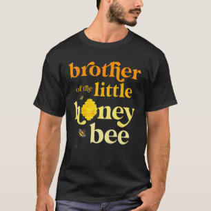 Camiseta Irmão Pequeno Mel Abelhas Aniversário Sexo Revela