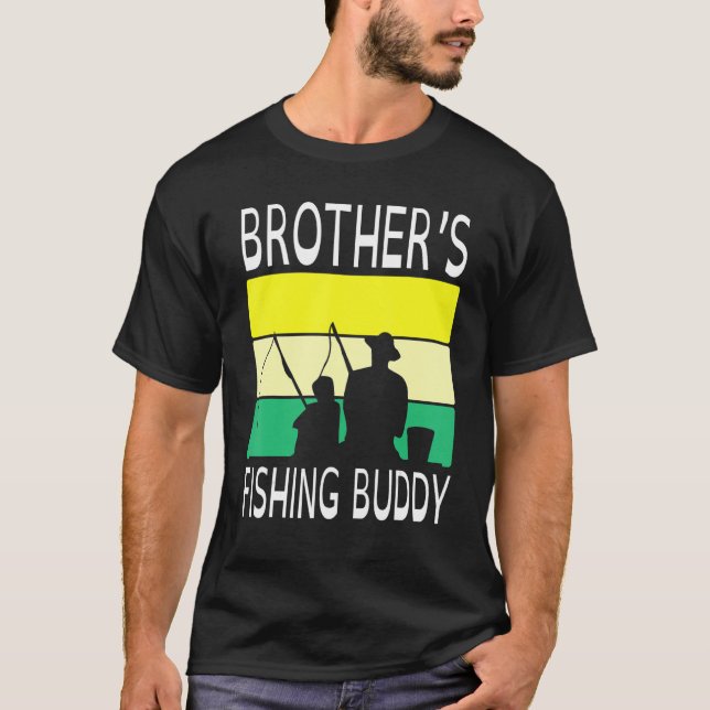 Camiseta Irmão pescando Buddy Feliz Dia Vovô Padre P (Frente)