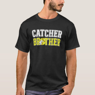 Camiseta Irmão receptor de softball de um irmão receptor de