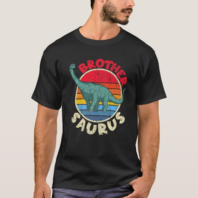 Camiseta Irmão Saurus I Brachiosaurus Diplodocumentus I Fam (Frente)