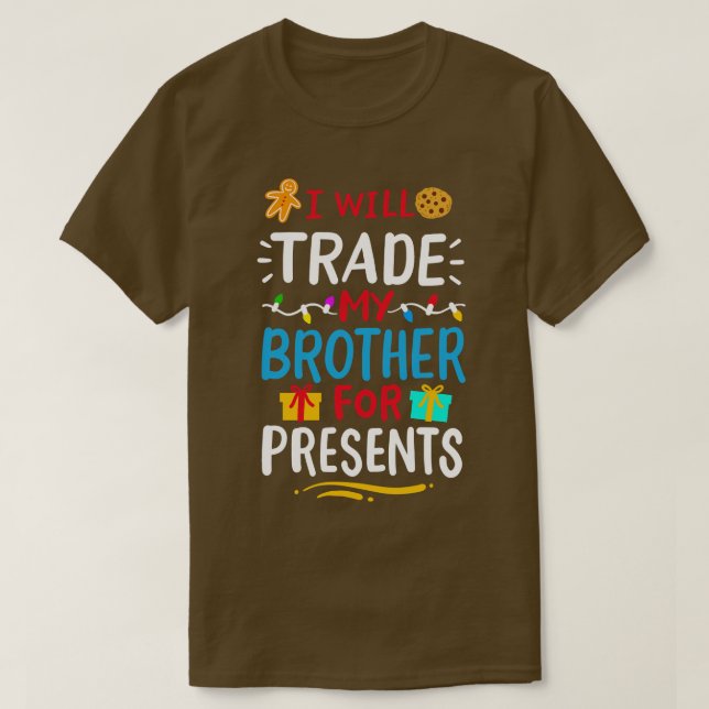 Camiseta Irmão Sibling Christmans (Frente do Design)