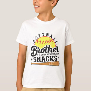 Camiseta Irmão Softll Estou Aqui Apenas Para Os Lanches Eng