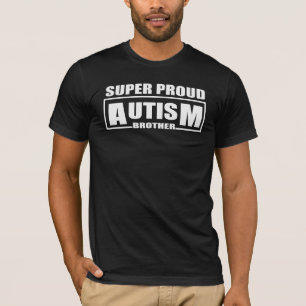 Camiseta irmão super orgulhoso do autismo