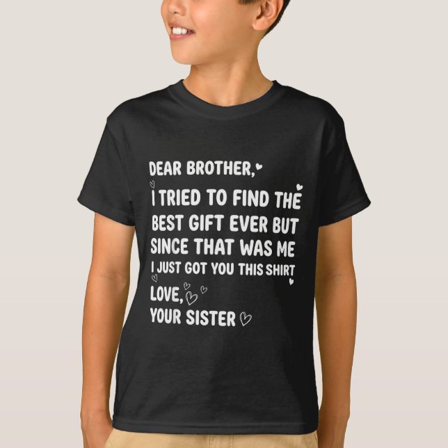 Camiseta Irmão Tentou Querido Irmão Eu Encontro (Frente)