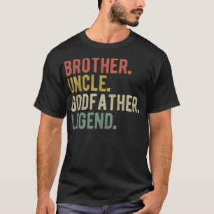 Camiseta Irmão Tio Goddad Legend, Engraçado Natal G