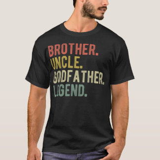 Camiseta Irmão Tio Goddad Legend, Engraçado Natal G