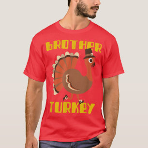 Camiseta Irmão Turquia Feliz Ação de Graças Correspondente 