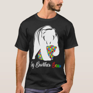 Camiseta Irmão Urso Bonzinho Conscientização do Autismo Aut