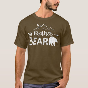 Camiseta Irmão Urso Correspondente Família Mamã Papá Bear C