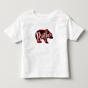 Camiseta Irmão Urso Rustic Red Buffalo Xadrez Família