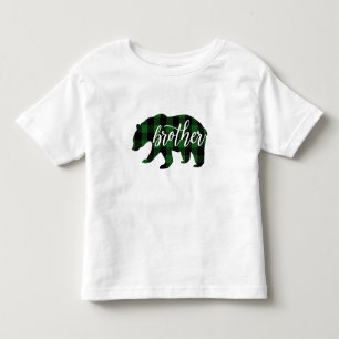 Camiseta Irmão Urso Xadrez Verde
