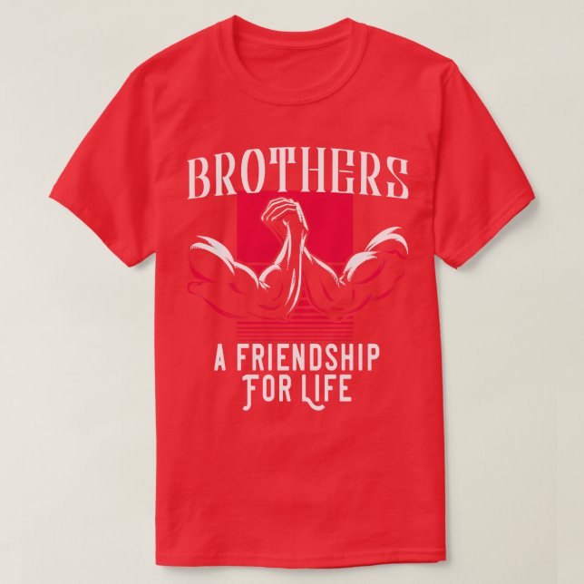 Camiseta Irmãos Amizade Pela Vida (Frente do Design)