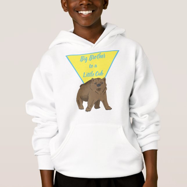 Camiseta Irmãos Big Brother Grizzly Baby Bear (Frente)