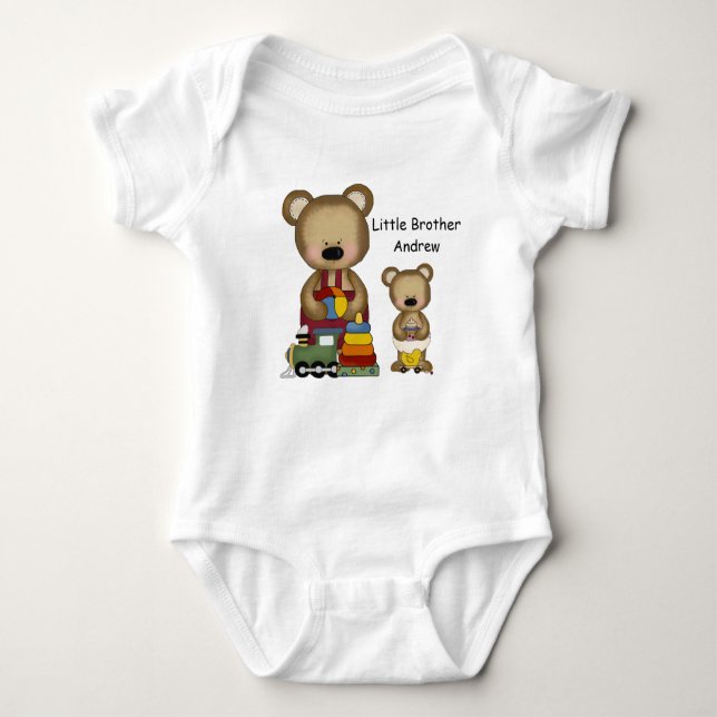 Camiseta Irmãos de Urso de Teddy Coordenando Camisa-T (Frente)