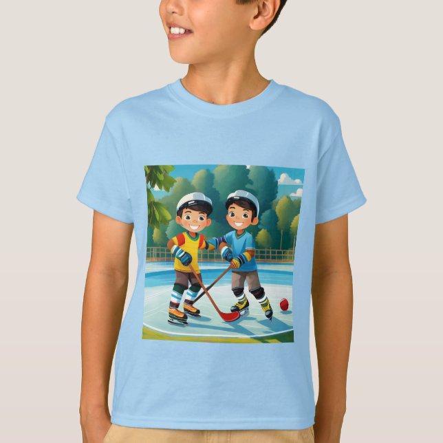 Camiseta Irmãos Jogadores de Hóquei (Frente)