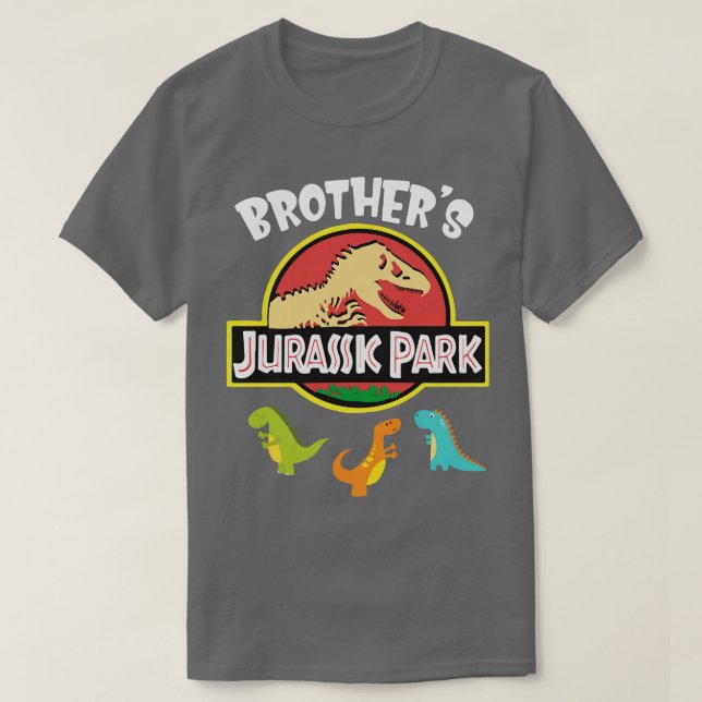 Camiseta Irmãos Jurassk Parte Feliz Pai Pai 4 de julho (Frente do Design)