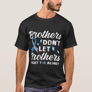 Camiseta Irmãos não deixam os Irmãos combaterem T1D sozinho