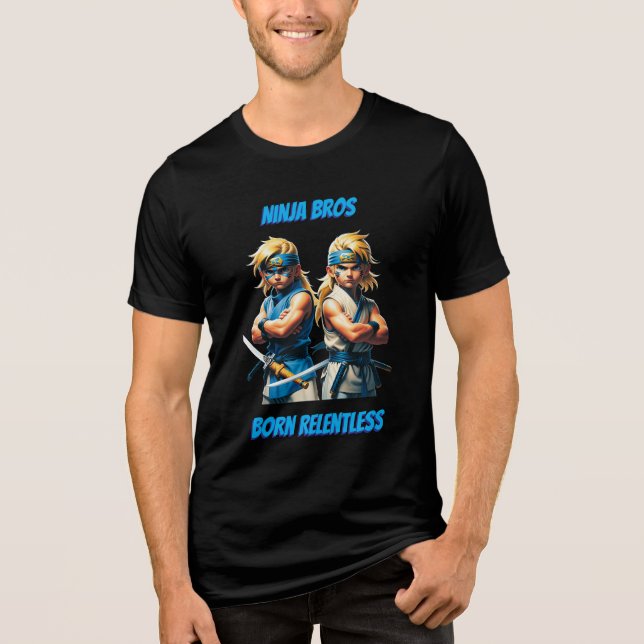 Camiseta Irmãos Ninja Nascidos Implacáveis  (Frente)