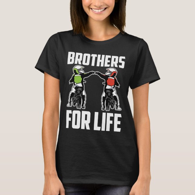Camiseta Irmãos Para Bike Life Mx Motocross Dirt Br (Frente)
