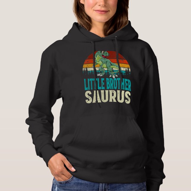 Camiseta Irmãos Pequenos Rex Dinossaur Dinossaur Pequeno Ir (Frente)