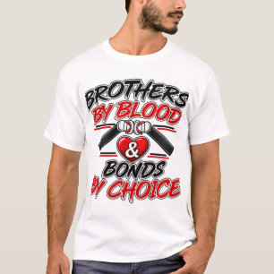 Camiseta Irmãos Por Laços Sanguíneos Por Escolha Cumprime