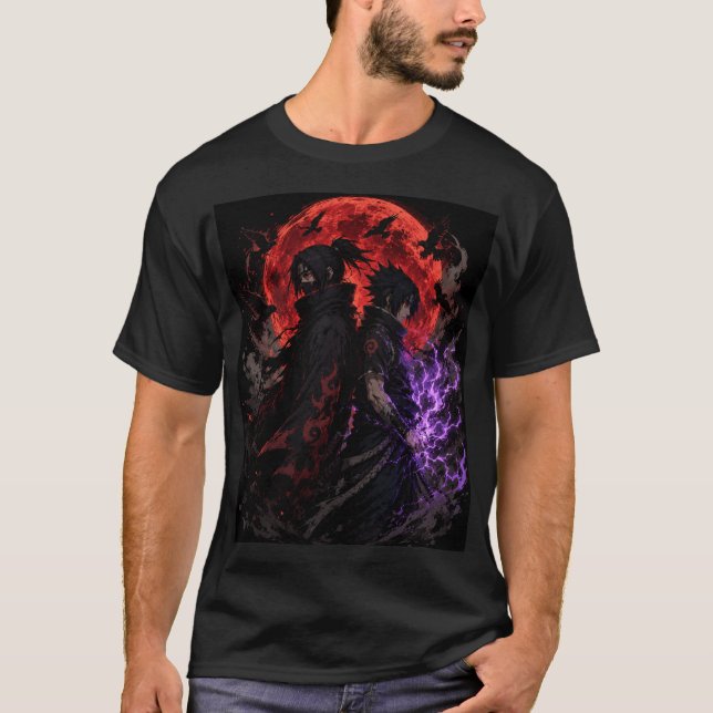 Camiseta Irmãos Shadow Ninja – Dark Moon Fantasy  (Frente)