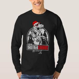 Camiseta Irmãosaurus Combinando Dinossauro Natal Pjs Famíli
