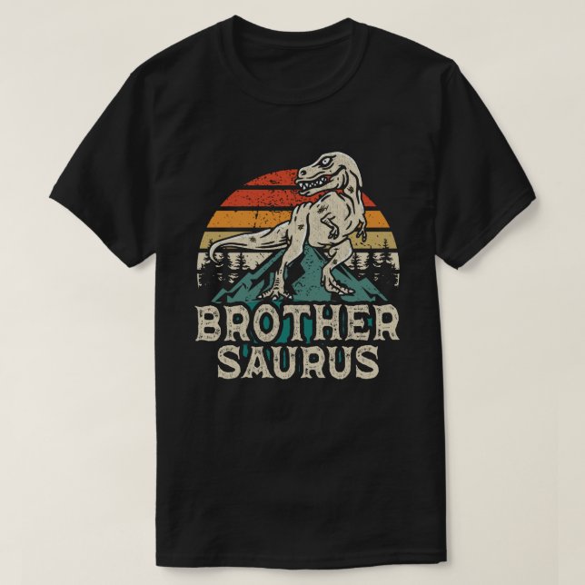 Camiseta Irmãosaurus Dinossauro T Rex Irmão Saurus Engraçad (Frente do Design)