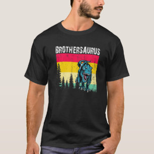 Camiseta Irmãosaurus Irmão Mais Velho T Rex Dinossauro Reve