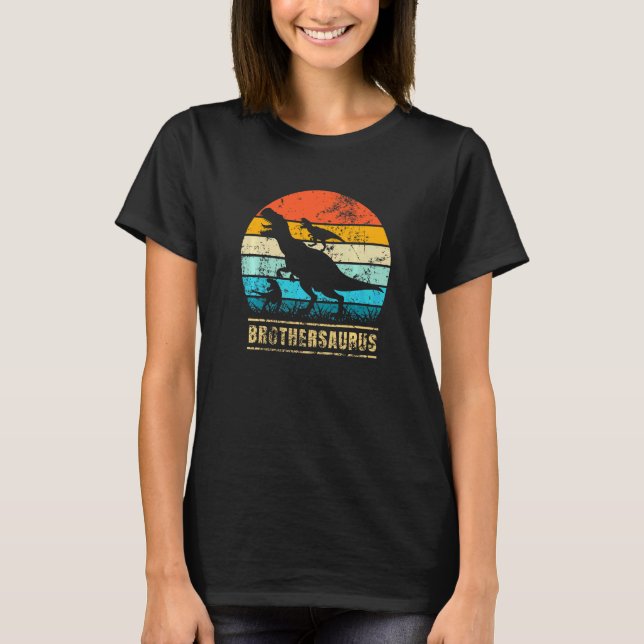 Camiseta Irmãosaurus rex Irmão Saurus Dinossauro (Frente)