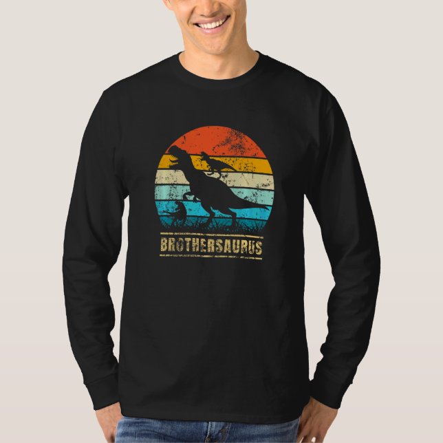 Camiseta Irmãosaurus rex Irmão Saurus Dinossauro (Frente)