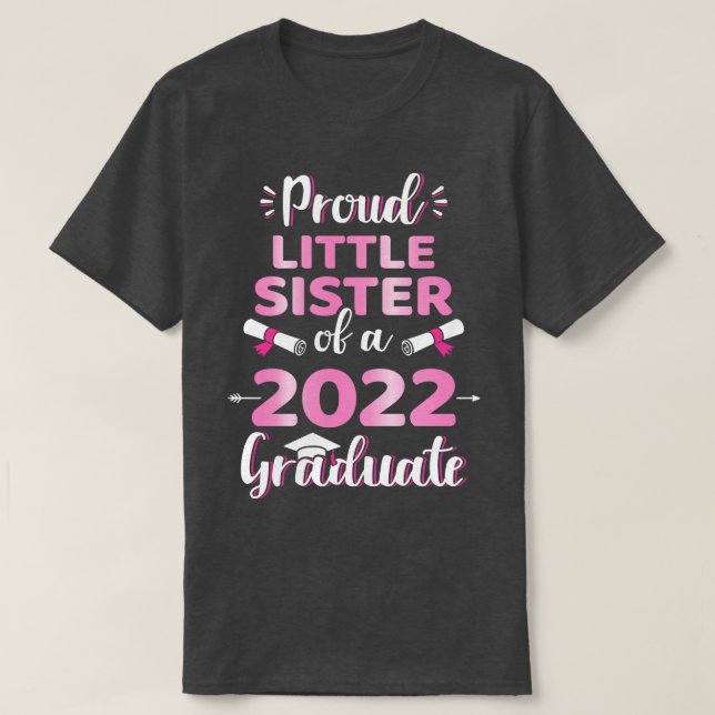Camiseta Irmãozinha orgulhosa de uma Cl de graduação de mai (Frente do Design)