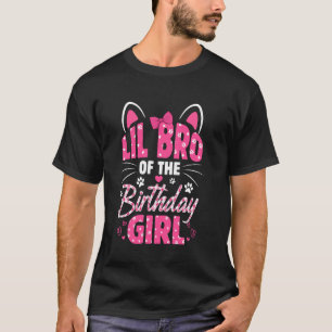 Camiseta Irmãozinho Da Gata Menina De Aniversário Família G